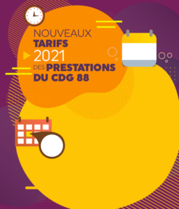 Nouveaux tarifs 2021 des prestations du CDG88 !